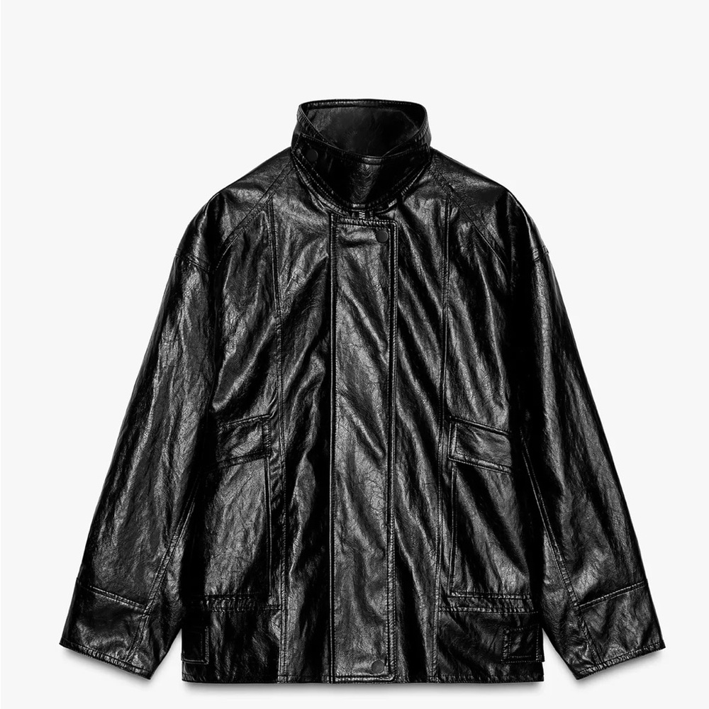 Zara faux leather ZW collection